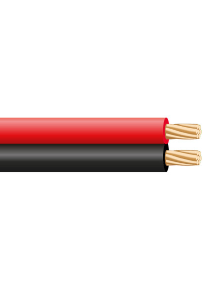 Cable Parallel 2X0,50Mm Rouge Noir 48V Lshz 100Mt