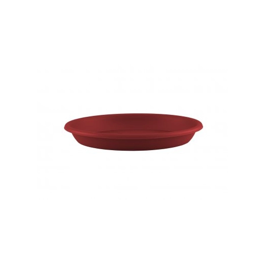 Soucoupe Ronde 65cm Rouge Fonce pour Pot de Fleur – Rouge – Eda