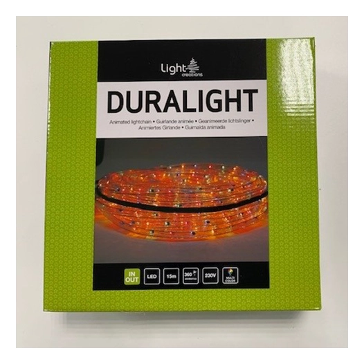 duralight led - effets lumineux - 15 m - prêt à l'emploi - multicolore