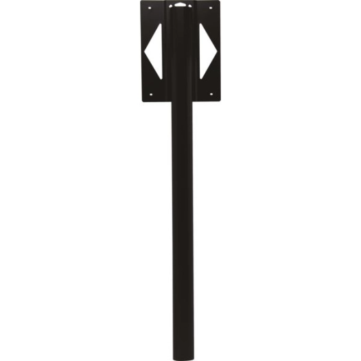 Pied de boite aux lettres Alu noir graphite RAL 9011 à sceller - RENZ