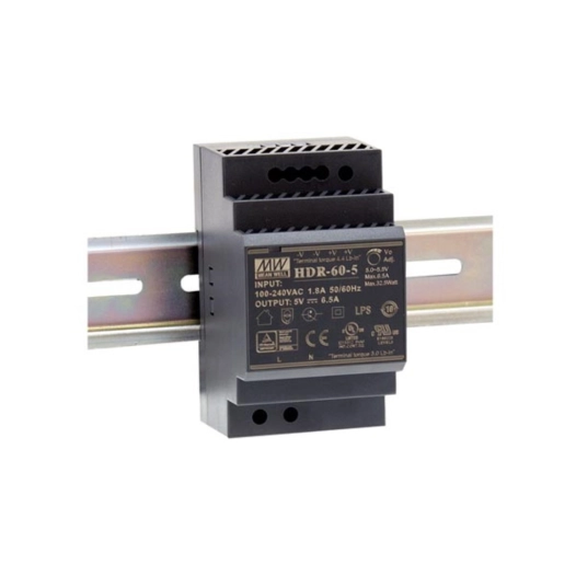 alimentation - 1 sortie - 60 w - 24 v 2.5 a - montage sur rail din - pour usage industriel