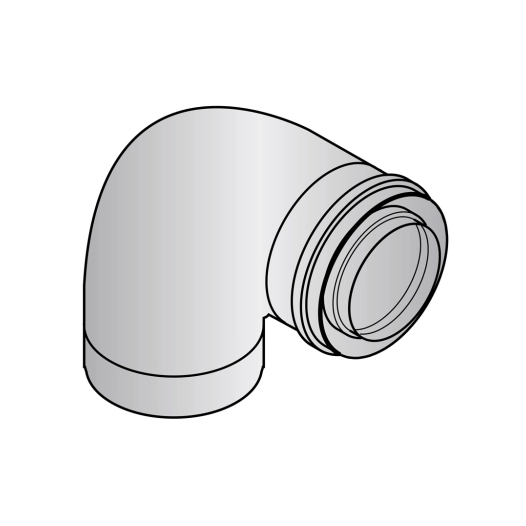 coude 90° (x1) 80/125 dy131