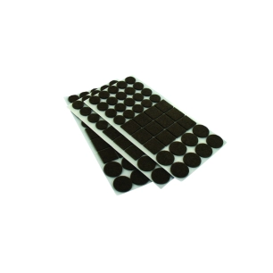 Patin Feutre Brun Ø20-28-25x25 120 Pce - VYNEX