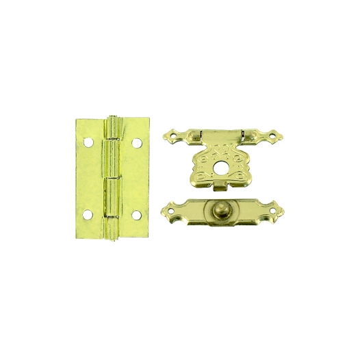 Charniere+Fermoir Ac Laiton 3 Pce - VYNEX