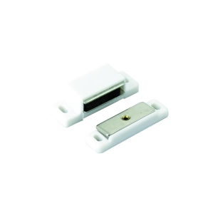 Loqueteau Magnétique Gache Mobile Blanc 6mm - 2 Pce - VYNEX
