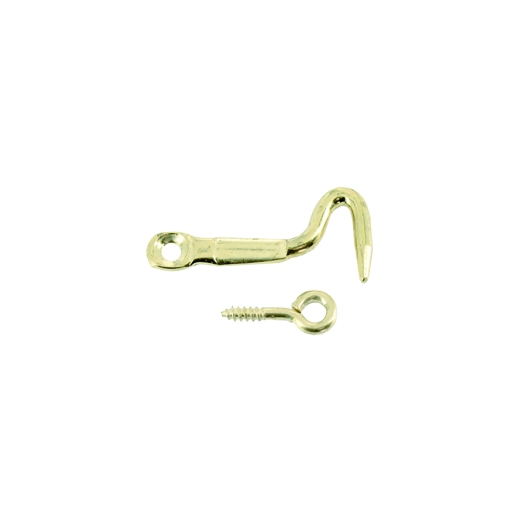 Crochet 1/2 rond Acier Laitonné 4,5x40mm - 2 Pce - VYNEX