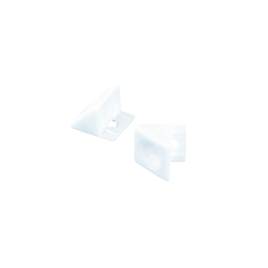 Raccord D'angle De Paroi Arrière Plastique Blanc 14mm - 20 Pce - VYNEX