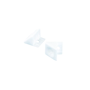 Raccord D'angle De Paroi Arrière Plastique Blanc 14mm - 20 Pce - VYNEX