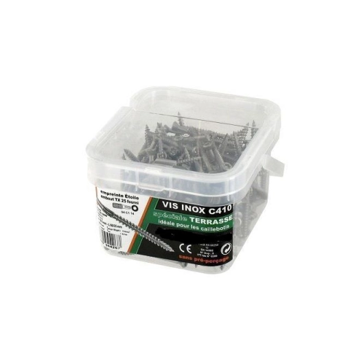 Vis terrasse inox C410 5x50mm - 200 pièces - VYNEX