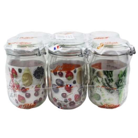 Bocaux Le Parfait Super 1L Ø85 Pack de 6 - Le Parfait