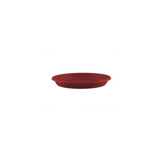 soucoupe ronde 35cm rouge fonce