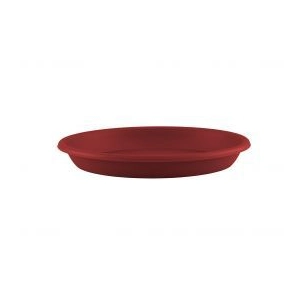 soucoupe ronde 35cm rouge fonce