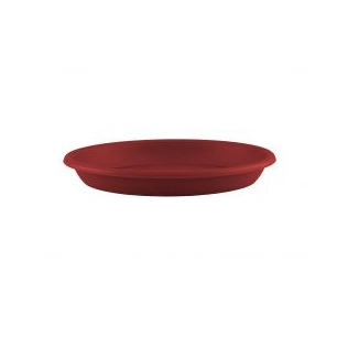 soucoupe ronde 40cm rouge fonce
