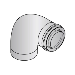 coude 90° (x1) 80/125 dy131