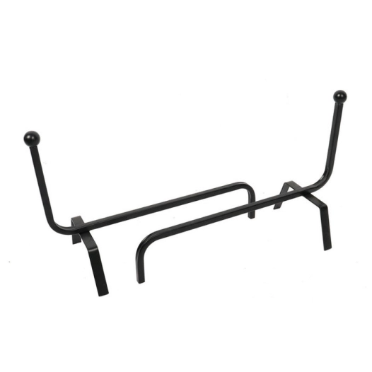 chenet metal forge noir