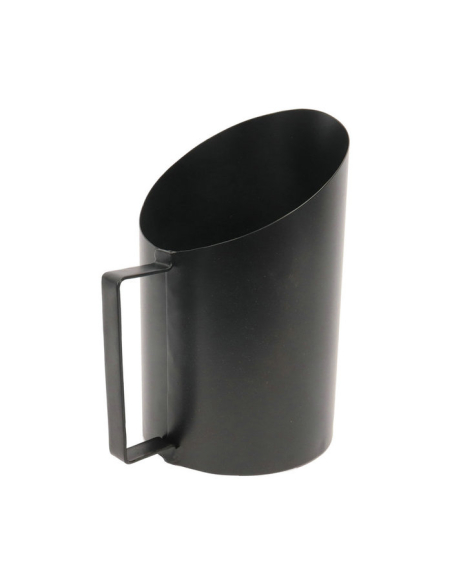 Pelle à granules metal noir