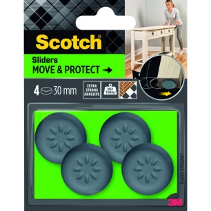 glisseur adh gris 30mm 4pce