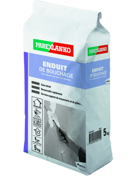 Enduit De Bouchage 5 Kg - PAREX LENKO