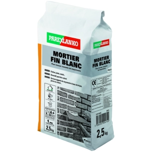 Mortier Fin Blanc 2.5 Kg - PAREX LENKO