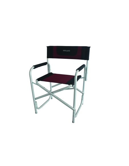 Fauteuil de camping Director Noir/Rouge - MIDLAND
