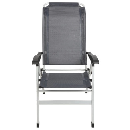 Fauteuil aluminium Confort Maxi Gris navy - MIDLAND