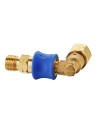 raccord gaz quick release coupling 8mm modèle coudé - CADAC