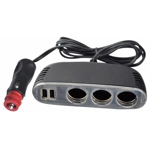 Multiprise Triple 12 Volts + Usb