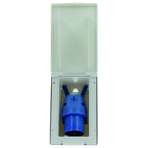 Socle Mâle Encastrable À Fiche Orientable Socle Encastrable Cee17 Blanc