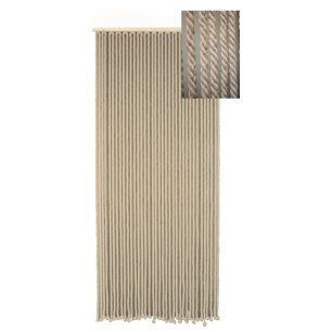 Rideau portière en corde de coton tressé écru 90x200 - MOREL