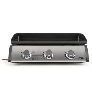 Plancha Gaz 3 Bruleurs Avec Couvercle