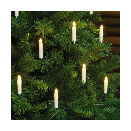 Guirlande Bougies Leds - 10 Leds Blanc Chaud - Fonction On/Off - Fonct Ionne Avec 2 X Aa No