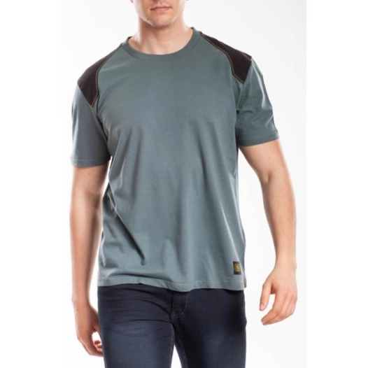 T-Shirt Col Rond - Manches Courtes - Coupe Confort - Gris - 100% Coton - Taille S