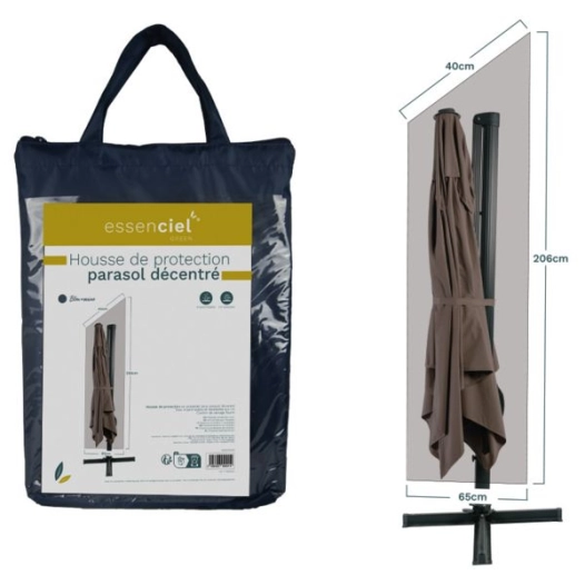 Housse Protection Parasol Decentre 40x65x206cm