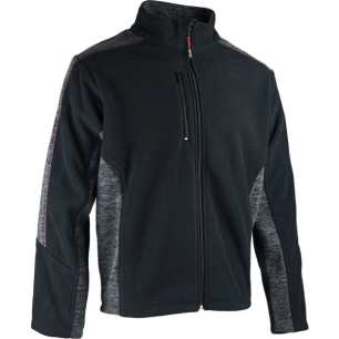 Veste Polaire Polar - Noir/Gris Chiné - T.7 - 2289-7