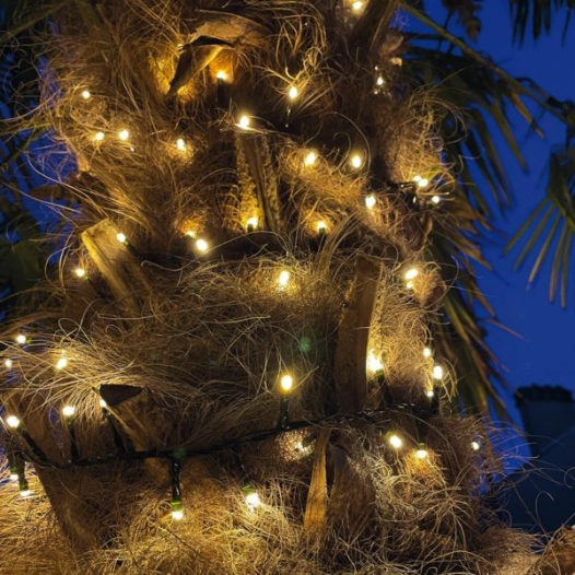 Guirlande Flamme - Led Blanc Chaud Animée - 20m