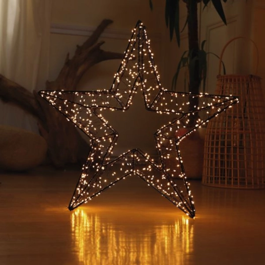 Etoile 3d Lumineuse H 58 Cm