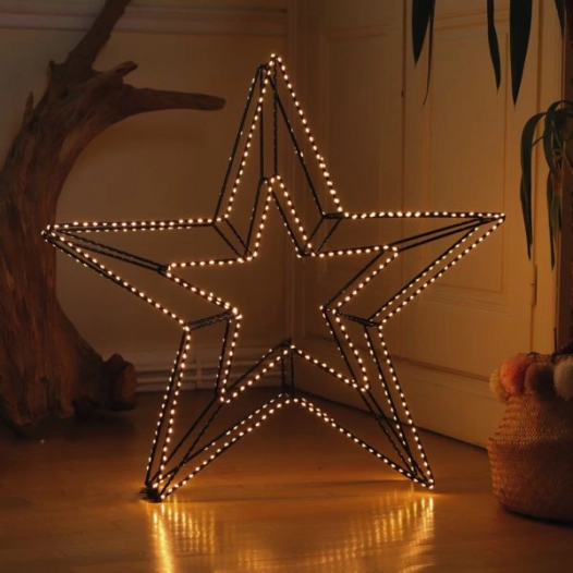 Etoile 3d Lumineuse H 78 Cm