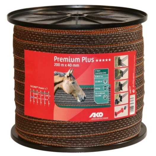 Ruban Premium Plus Orange/Brun 40 Mm 10 Conducteurs, Bobine 200 M