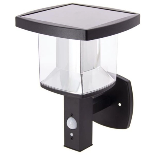 Applique Solaire Carre Noire 600lm