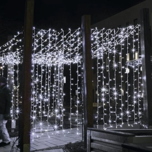 Rideau Lumineux Blanc L2xh2m 105 Leds