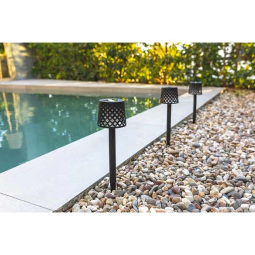 Lampe Solaire Gretita Noire - Lot De 4