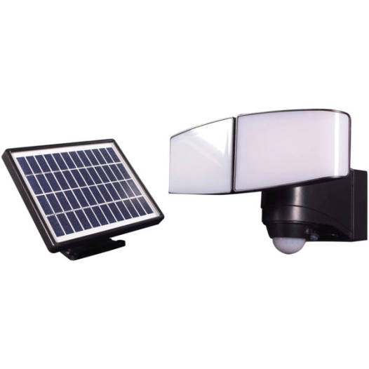 Projecteur Solaire 2 Têtes 685 Lm Noir