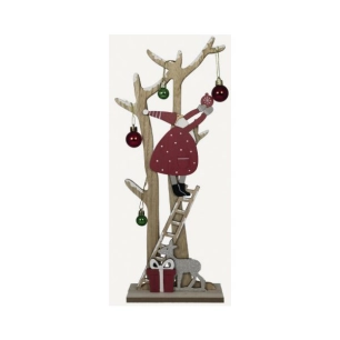 Père Noël À Poserl:19cm X I:6,5cm X H:46cm