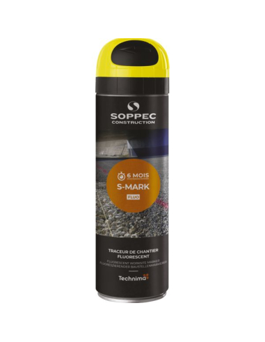 Traceur De Chantier Temporaire Fluo S-Mark Orange