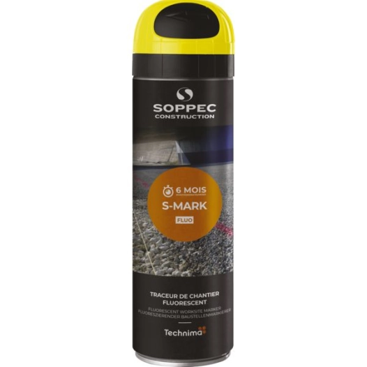 Traceur De Chantier Temporaire Fluo S-Mark Orange