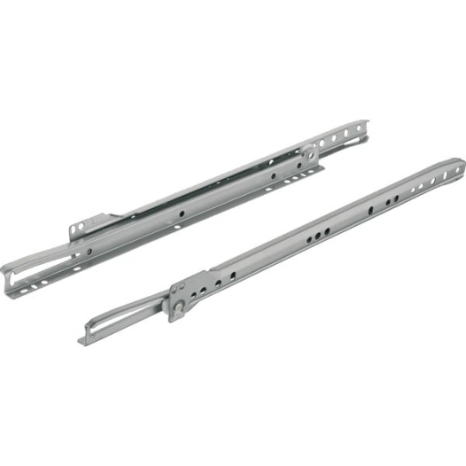 Coulisse À Galets Sortie Partielle Long.550mm Cap.Charg : 17 Kg