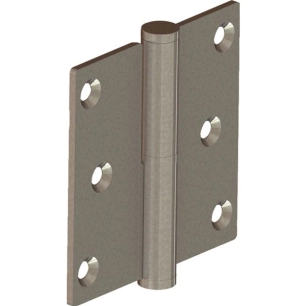 Paumelle Bouts Carrés 80x80 Mm - Droite