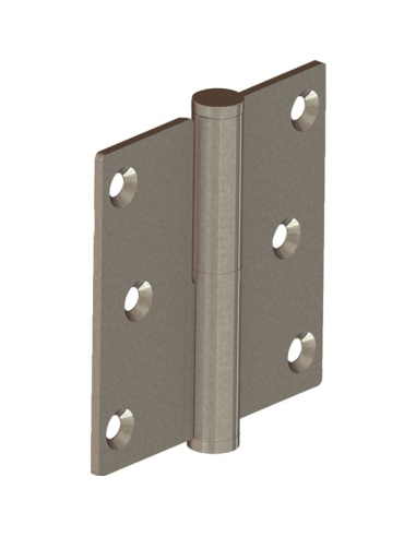 Paumelle Carrée 80x80 Gauche Charnière robuste pour porte gauche - Générique