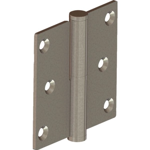 Paumelle Bouts Carrés 80x80 Mm - Gauche