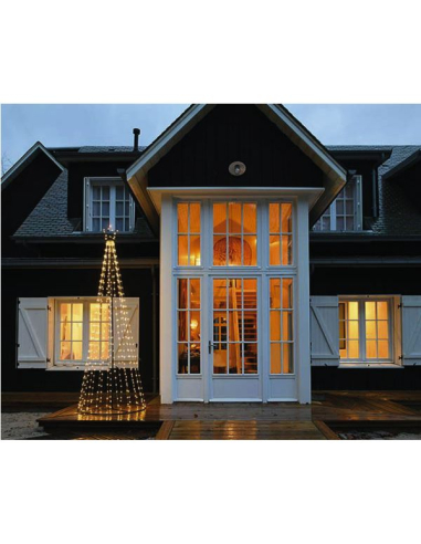 Sapin Micro LED 3m Bicolore Grand sapin LED bicolore animé, 3 mètres de hauteur - Générique